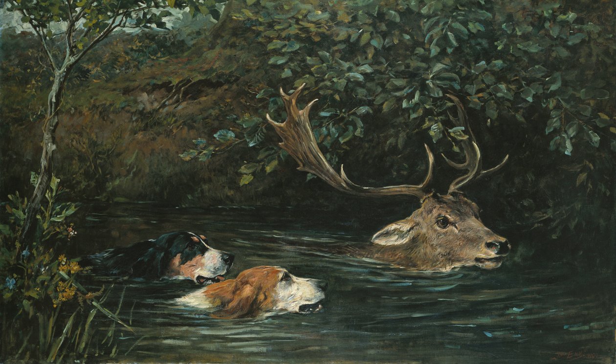 Gone to Water, 1899 af John Emms