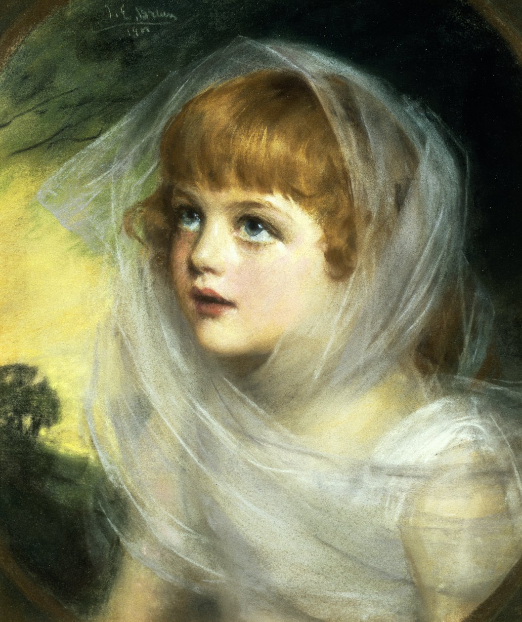 Simplicity and Innocence, 1900 (pastel) af John Ernest Breun