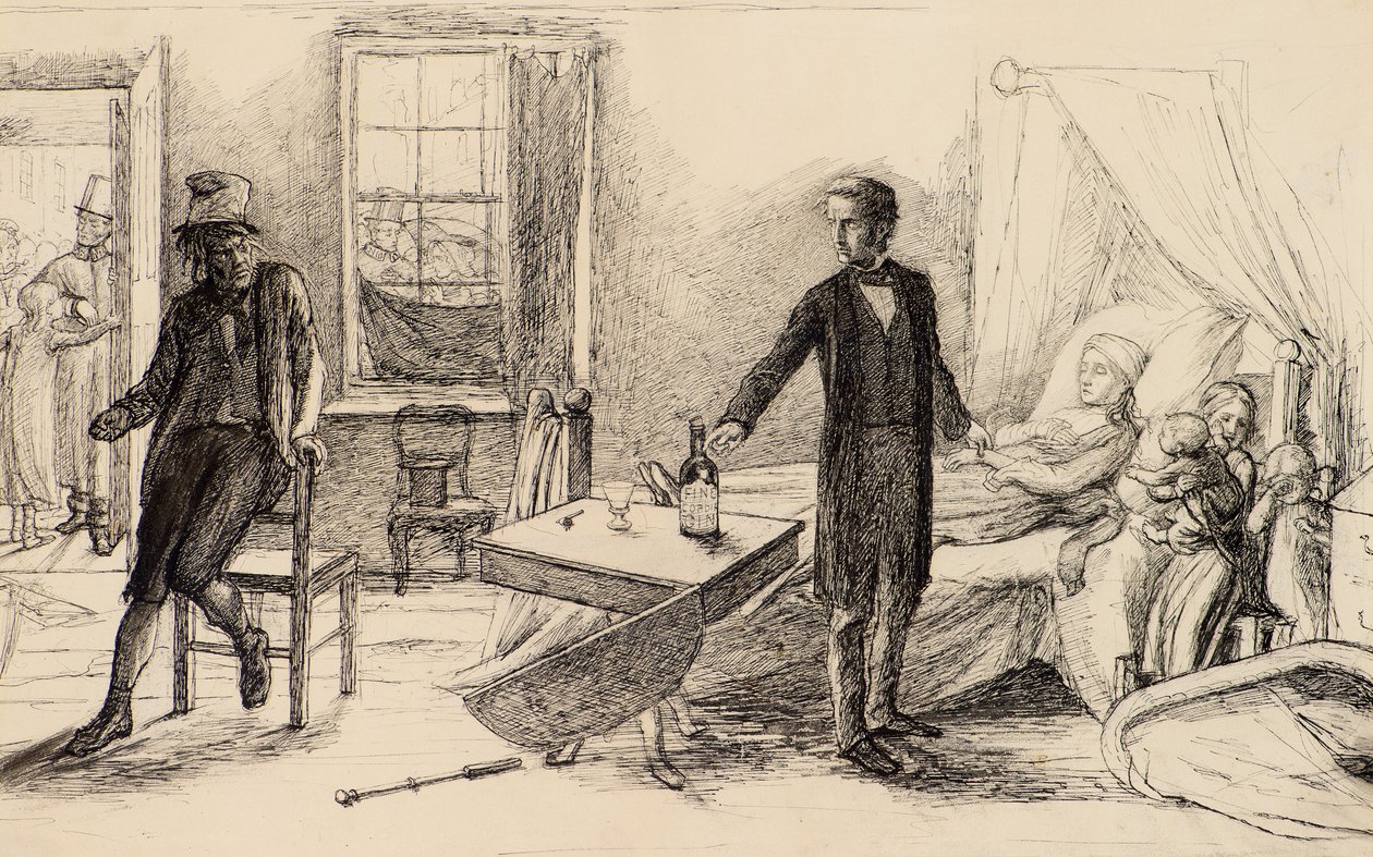 Drikke af John Everett (attr.to) Millais
