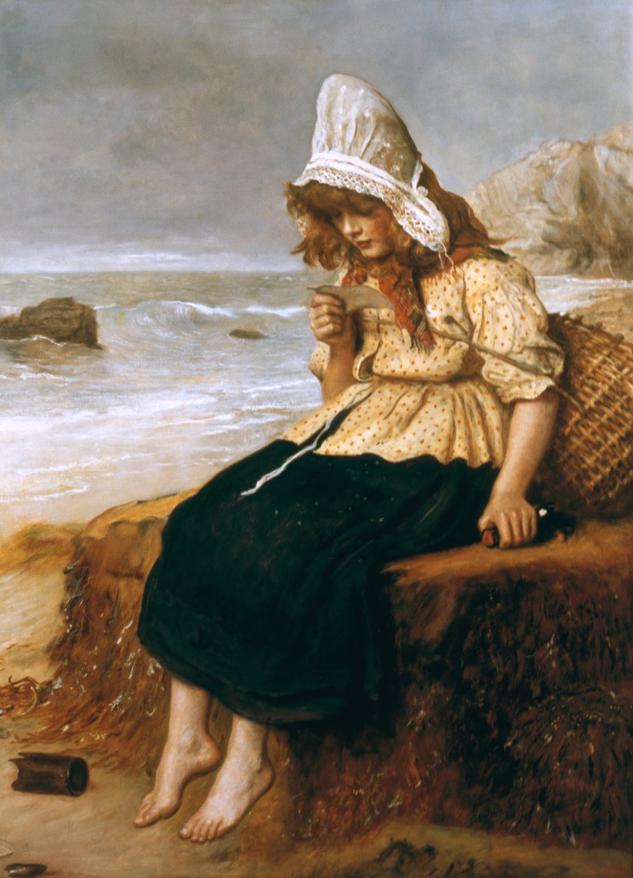 En besked fra havet af John Everett Millais