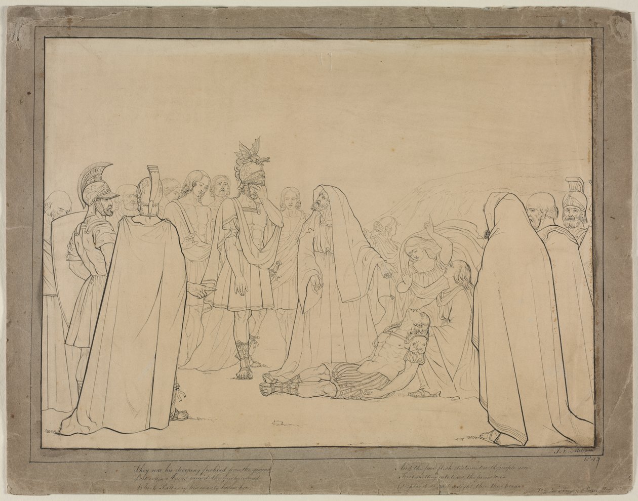 Aeneas viste Pallas lig fra Virgils "Aeneid" af John Everett Millais