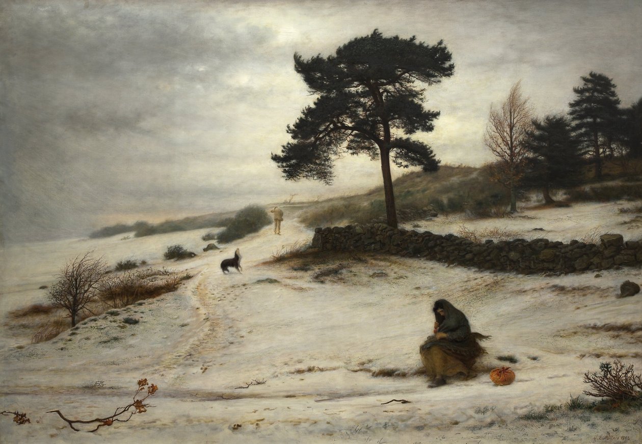 Blæse, blæse, du vintervind af John Everett Millais