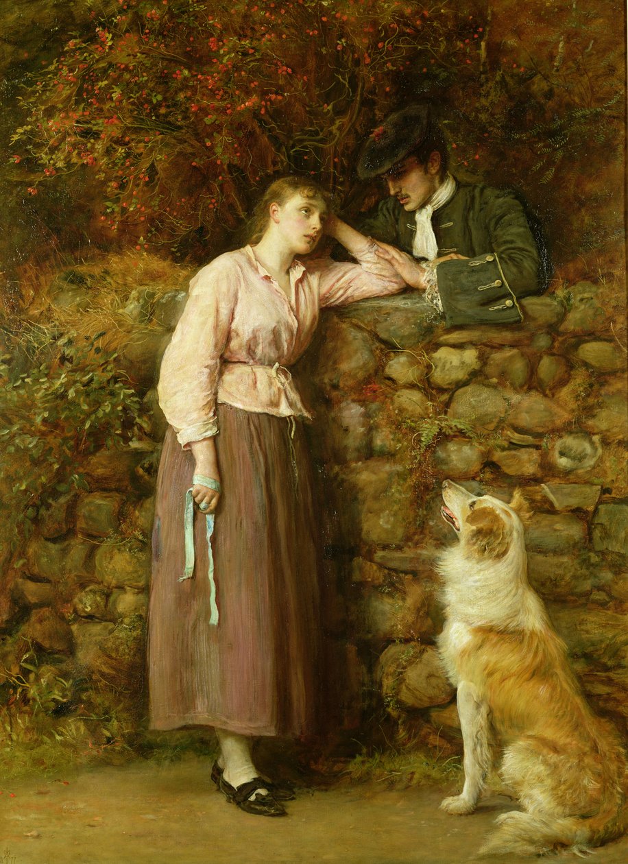 Effie Deans, fra "The Heart of Midlothian" af Sir Walter Scott, 1877 af John Everett Millais