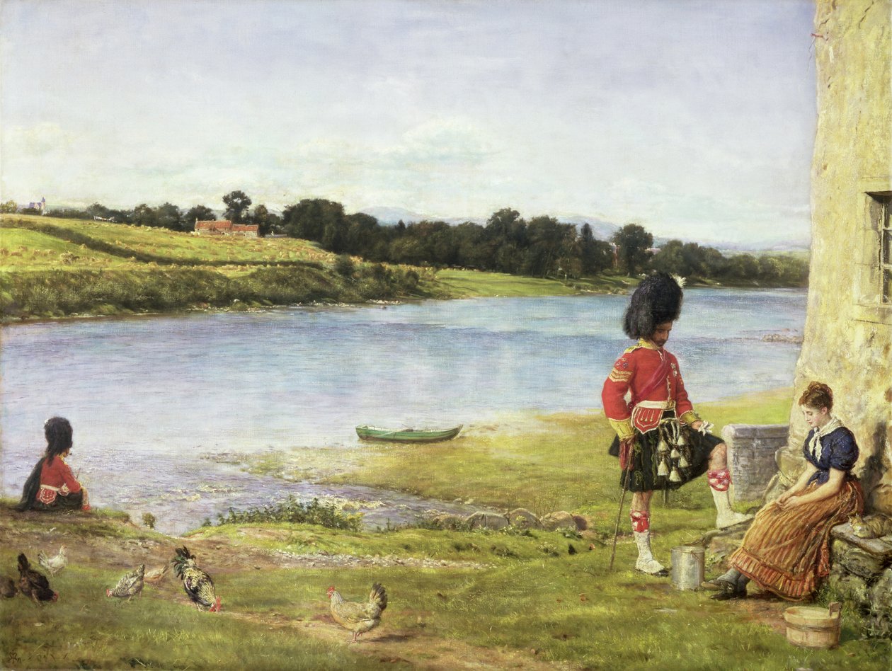 Flyder til havet, 1871 af John Everett Millais