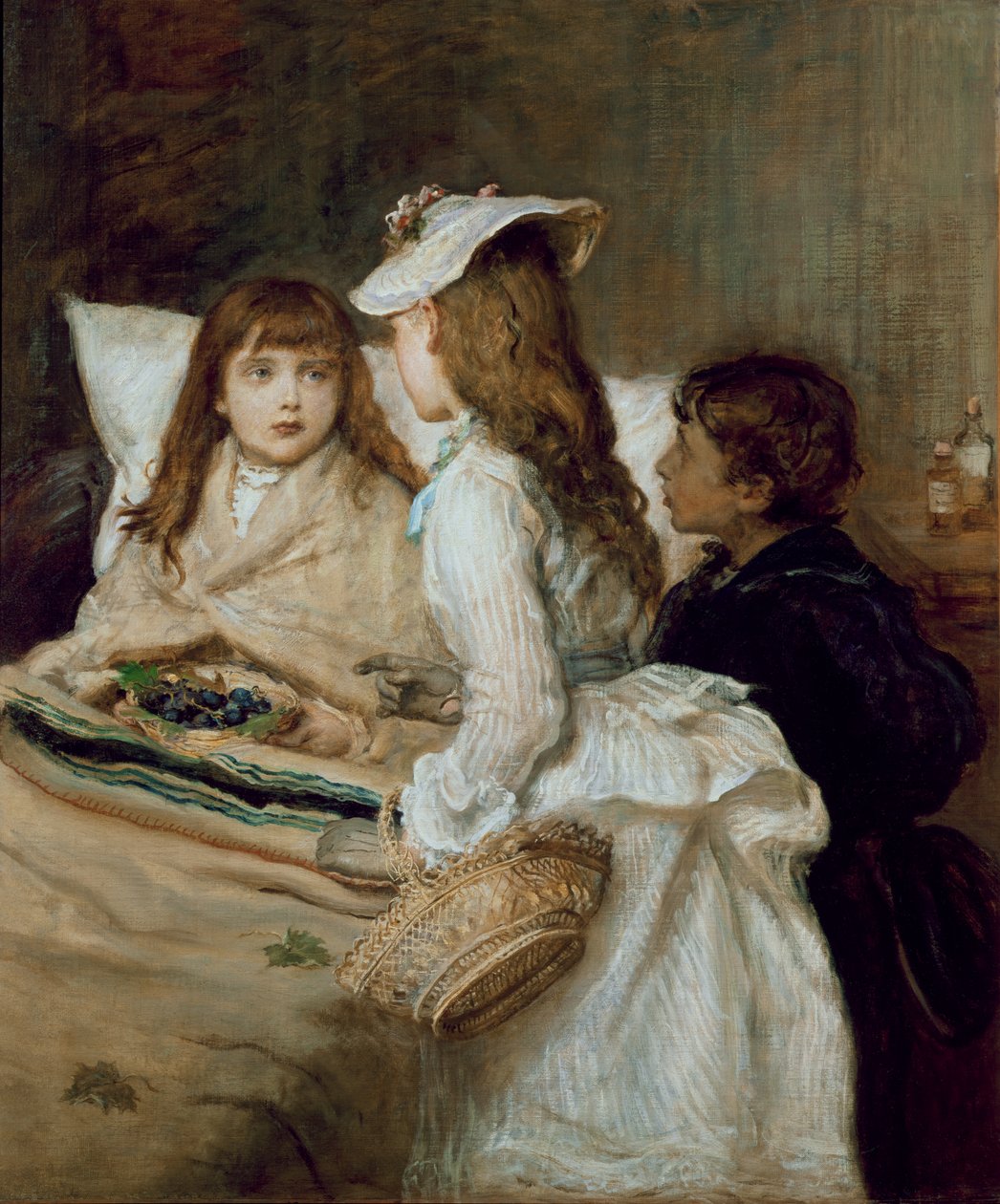 Bliver bedre, 1876 af John Everett Millais
