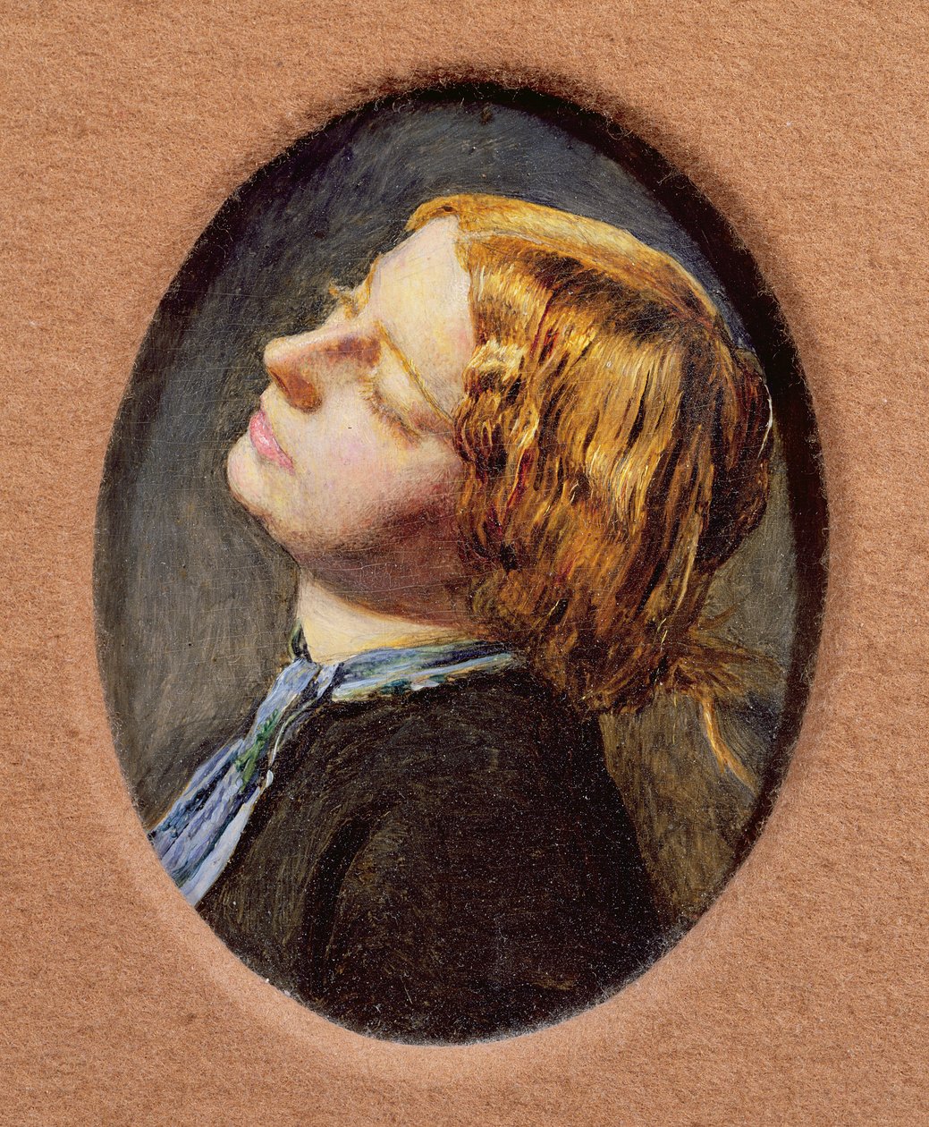 Leder af Mariana, studie for Mariana i Moated Grange (se 618) af John Everett Millais
