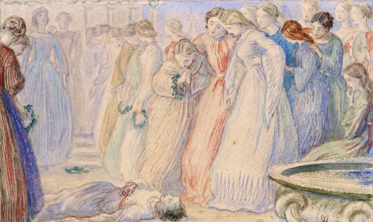 Iphis og Anaxarete, slutningen af det 19. århundrede af John Everett Millais