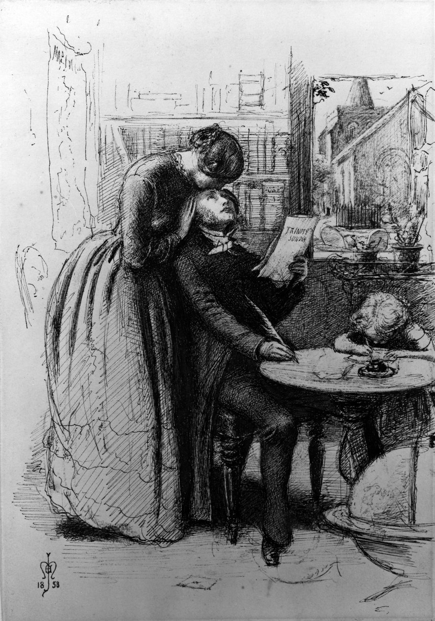 Gift af kærlighed, 1853 af John Everett Millais