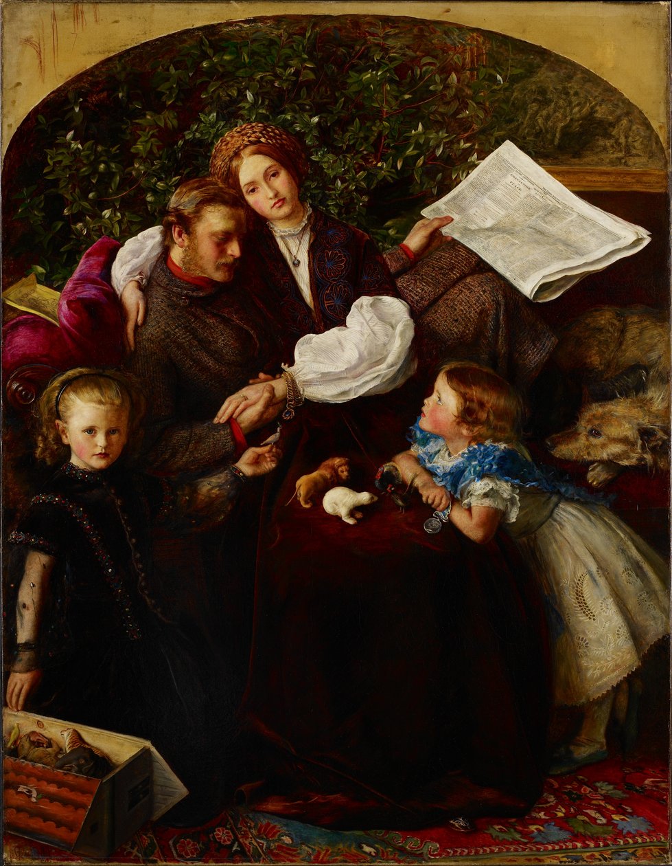 Fred sluttet, 1856 af John Everett Millais