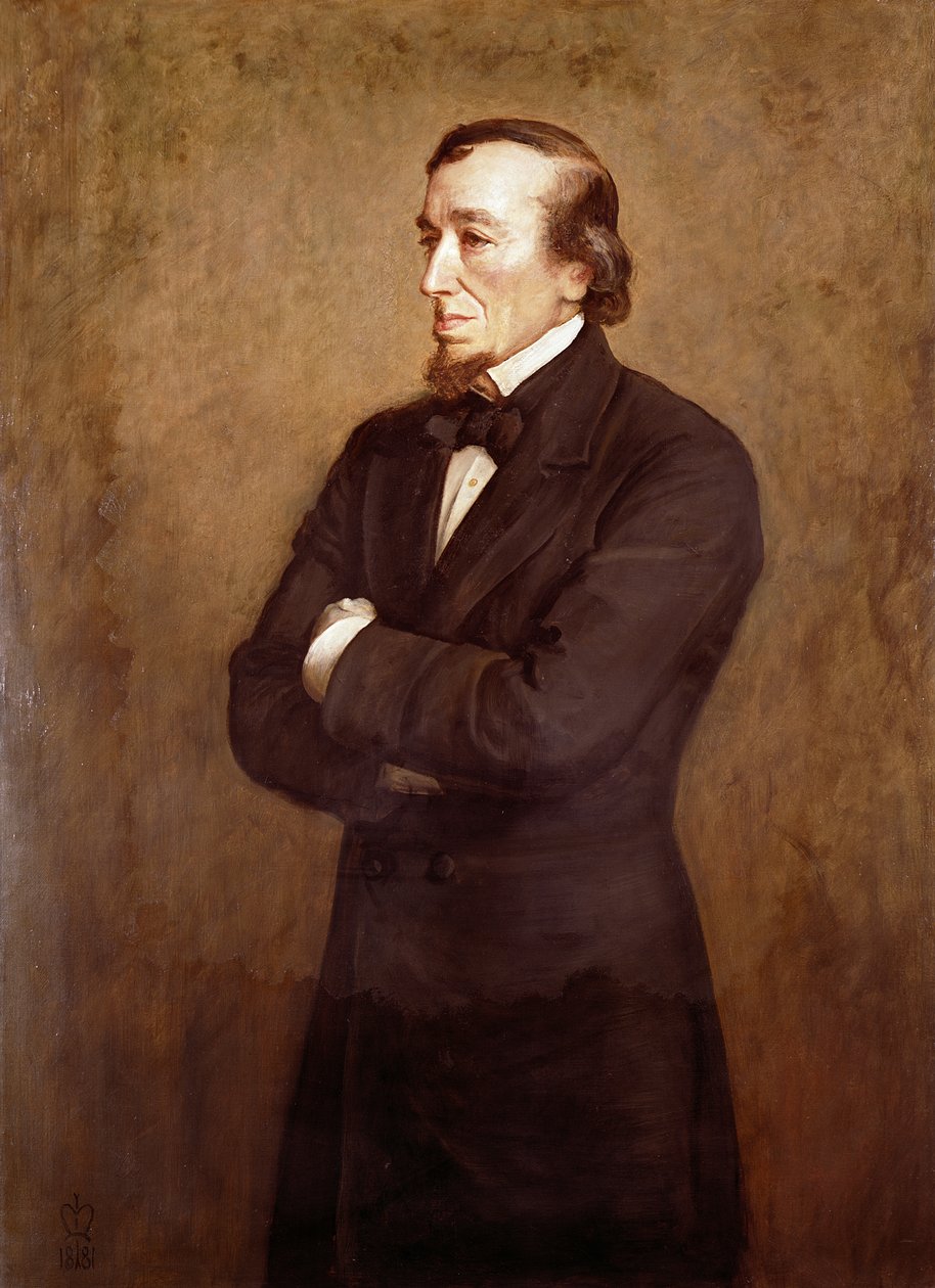 Portræt af Benjamin Disraeli (1804-1881) Earl of Beaconsfield, 1881 af John Everett Millais