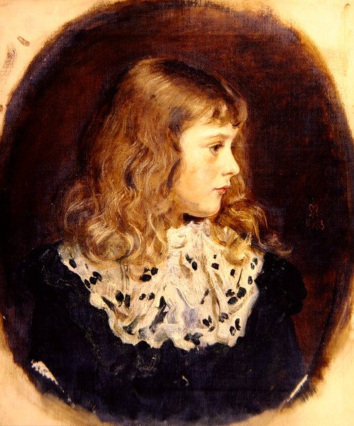 Portræt af frøken Margaret Millais (olie på lærred) af John Everett Millais