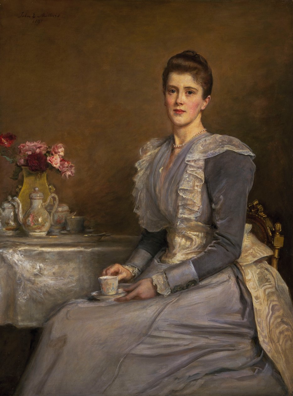 Portræt af fru Joseph Chamberlain (1864-1957) af John Everett Millais