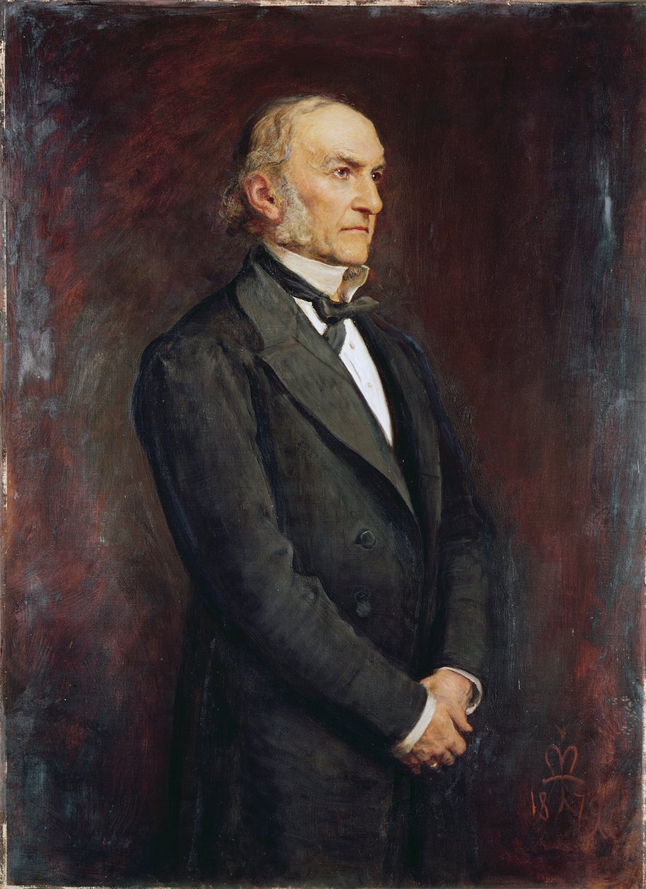 Portræt af William Ewart Galdstone (1809-1898) 1879 af John Everett Millais