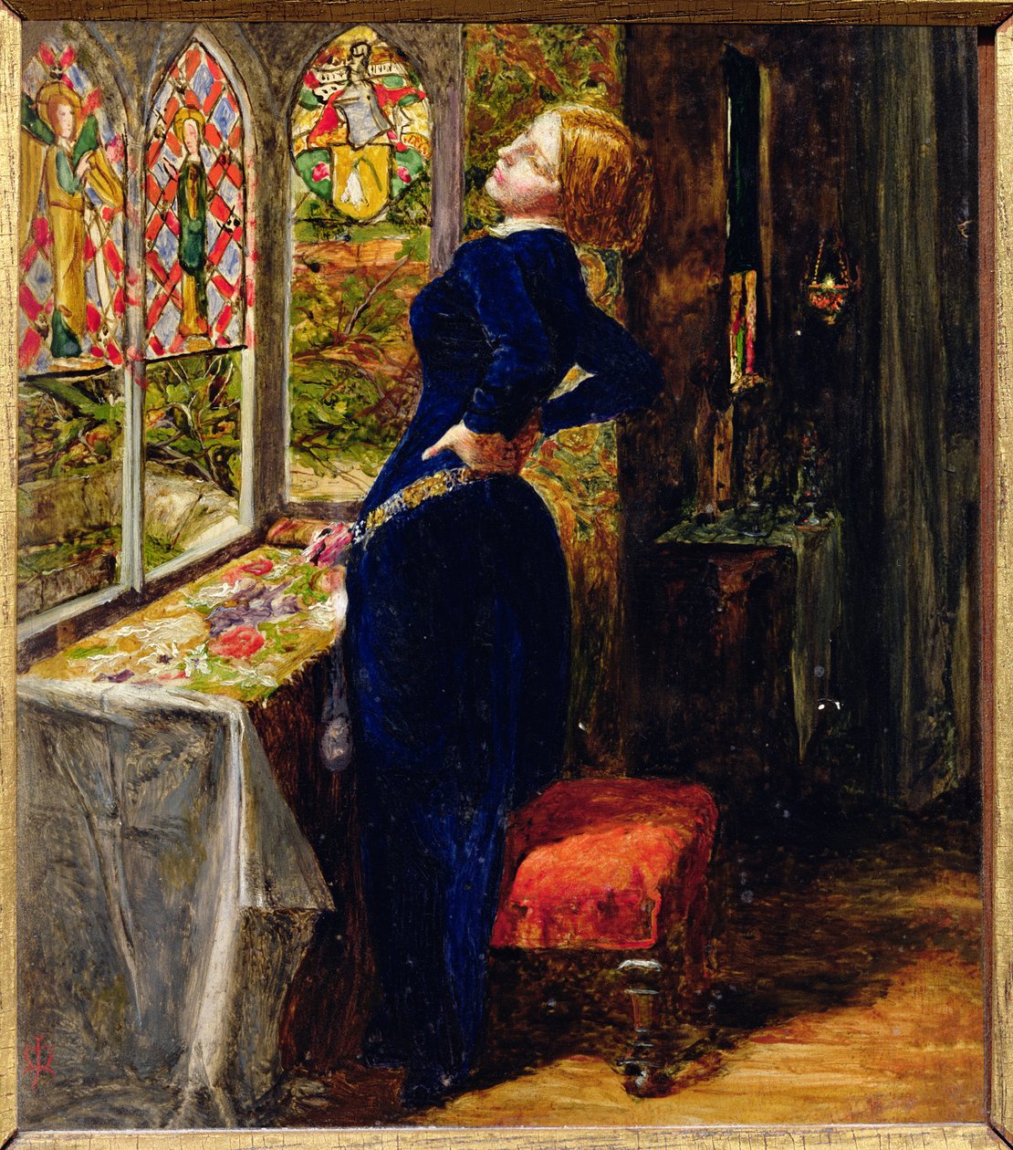 Studie for Mariana i Moated Grange (se MAK 618) af John Everett Millais