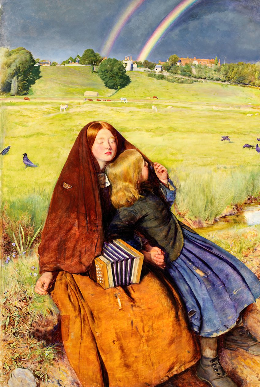 Den blinde pige, 1856. af John Everett Millais