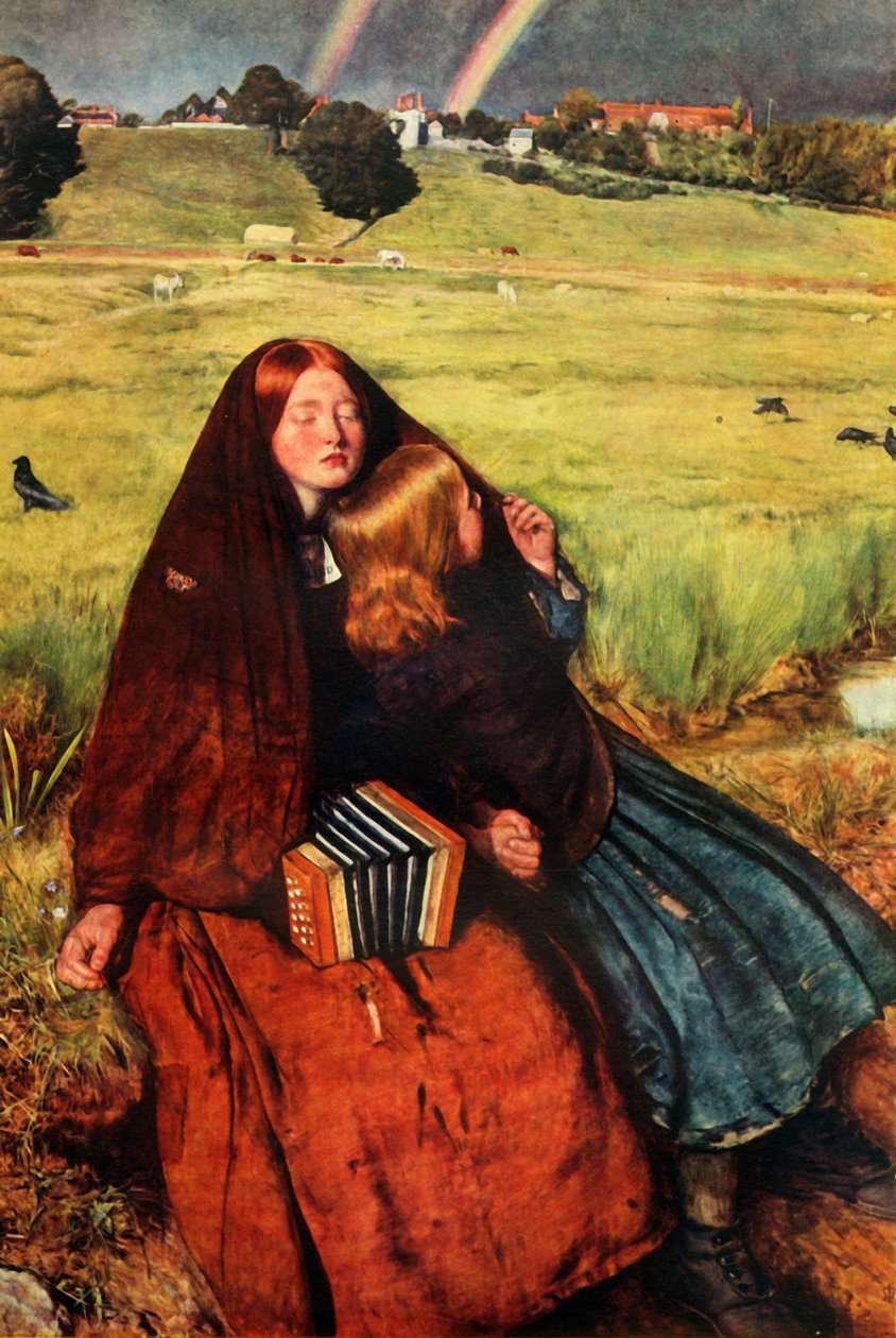 Den blinde pige, 1856, 1948. af John Everett Millais