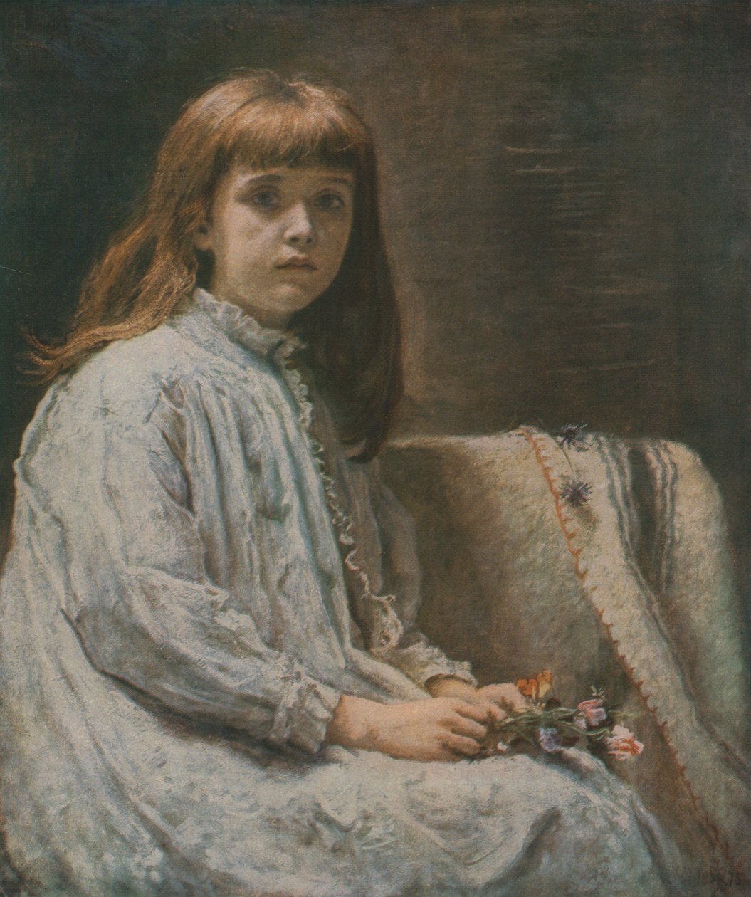Rekonvalescenten, 1875, c1930. af John Everett Millais