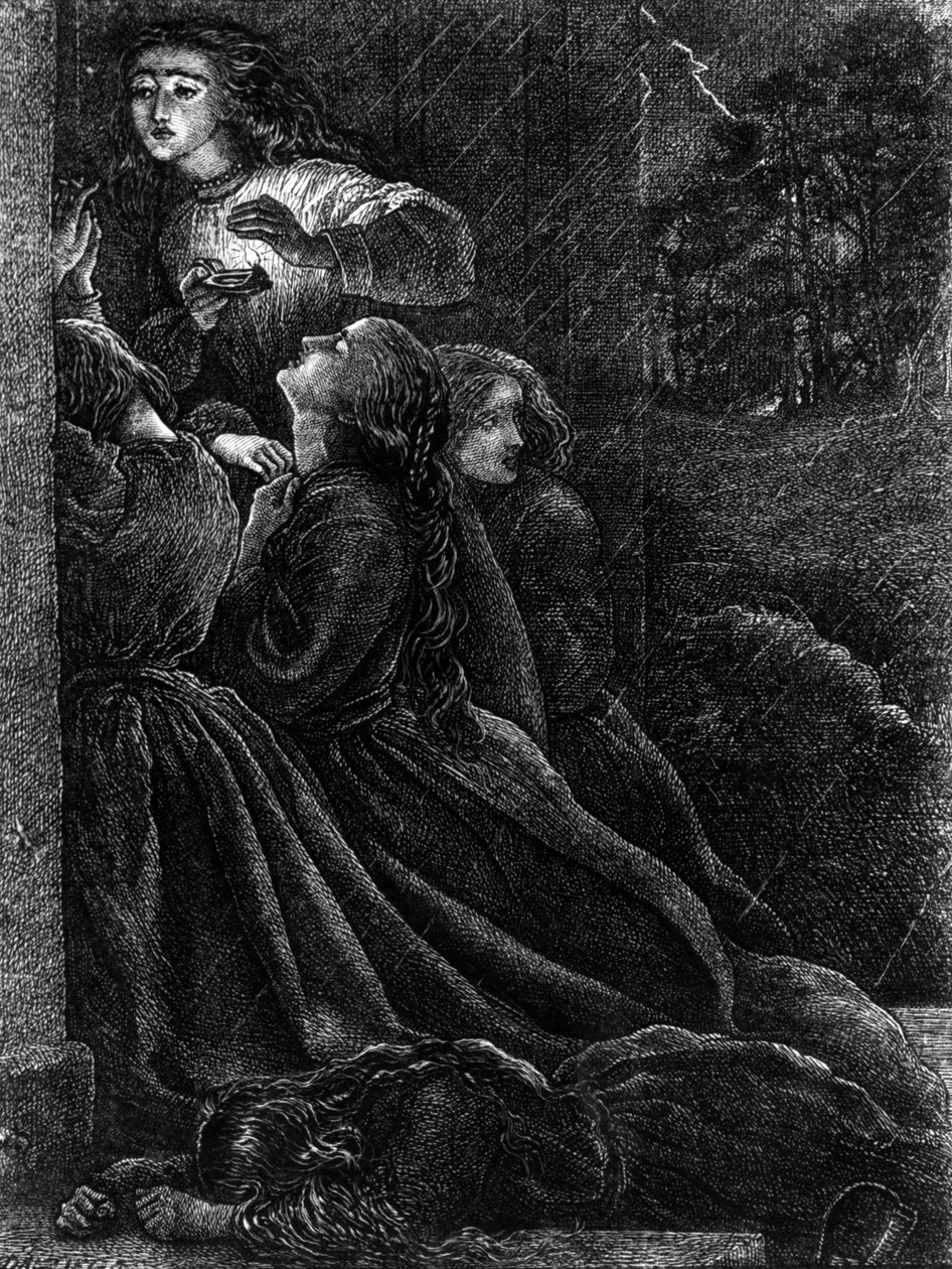 De fem tåbelige jomfruer, illustration fra 
