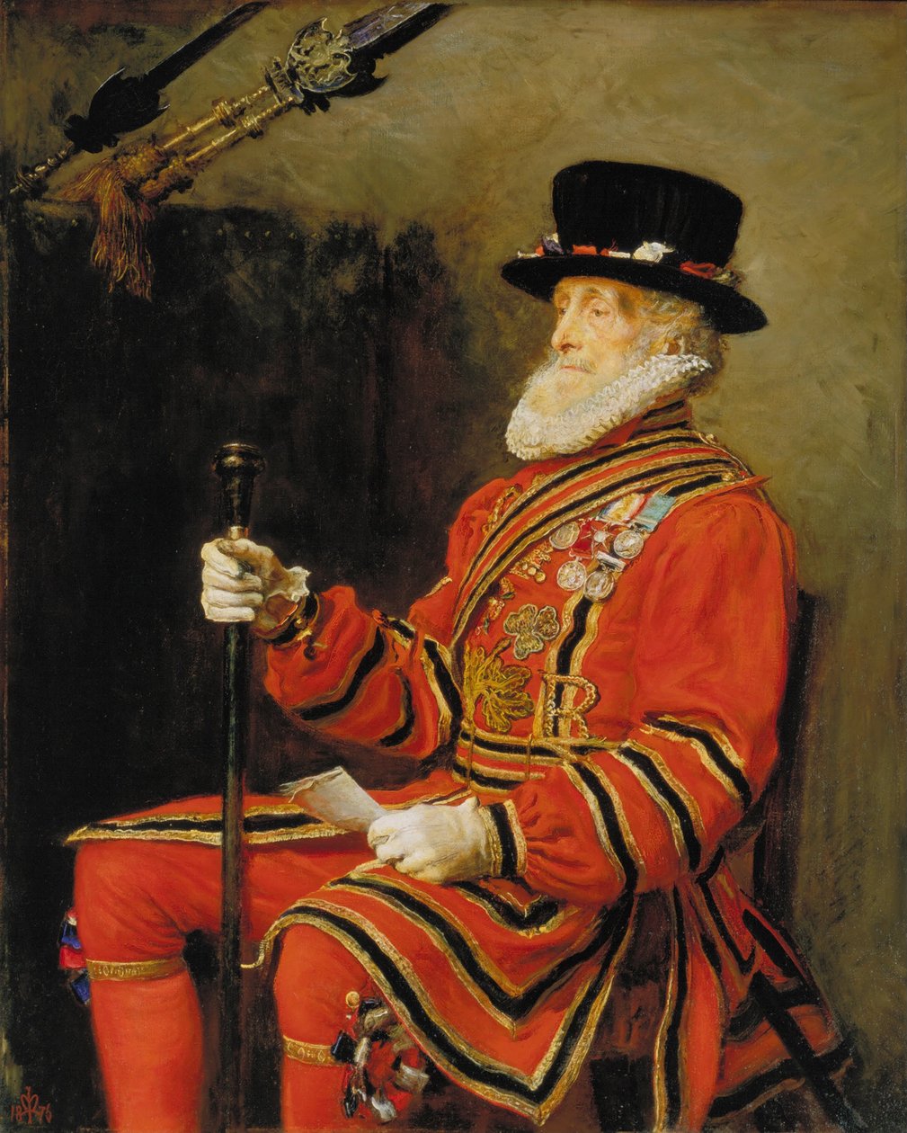 Vagtmesteren er en af dem af John Everett Millais