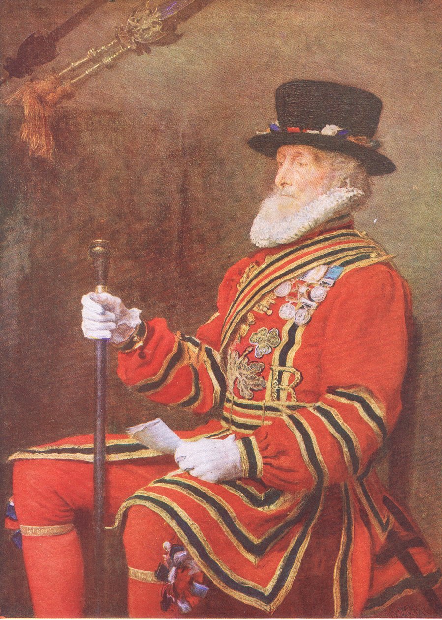 The Yeoman of the Guard, fra My Magazine, pub.1922 af John Everett Millais