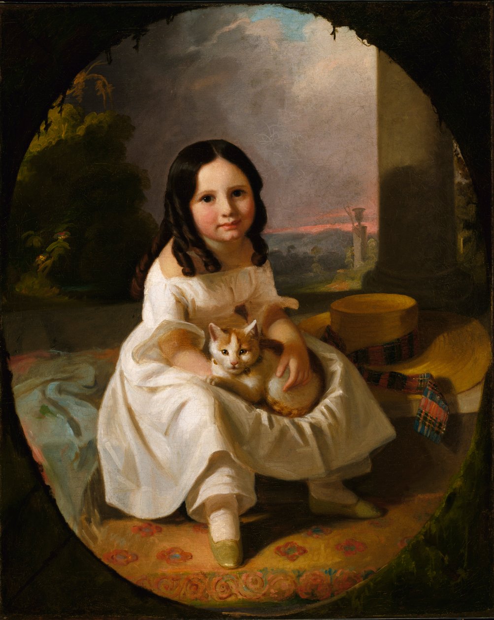 Mary Elizabeth Francis, kunstnerens datter, ca. 1840. af John F. Francis