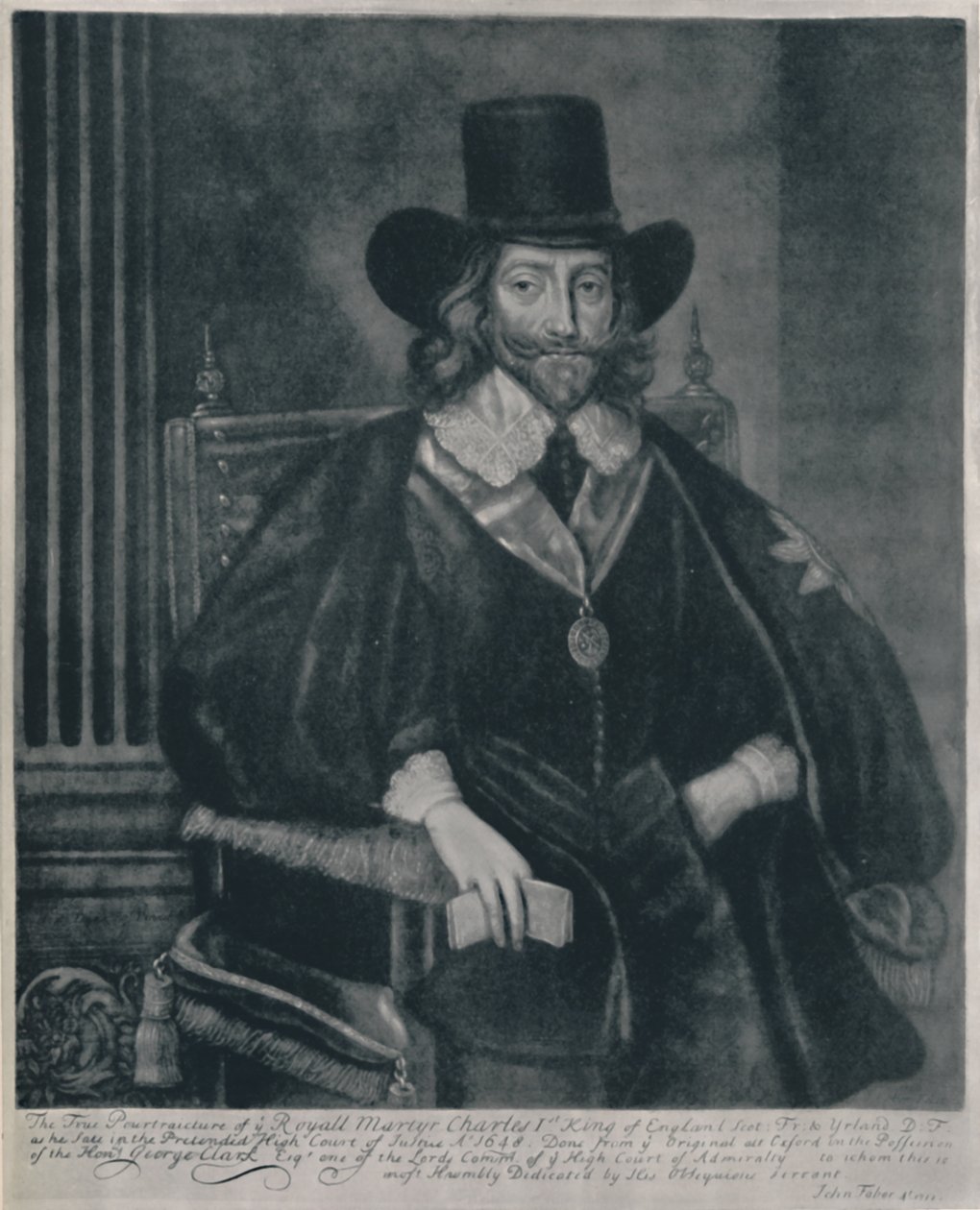 Portræt af Charles I, c1620-1649, 1928 af John Faber the Elder