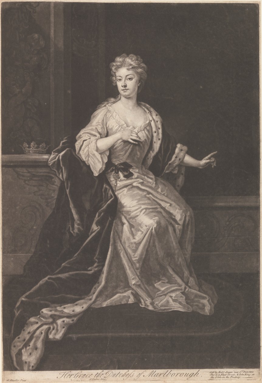 Hendes nåde hertuginden af Marlborough af John Faber the younger