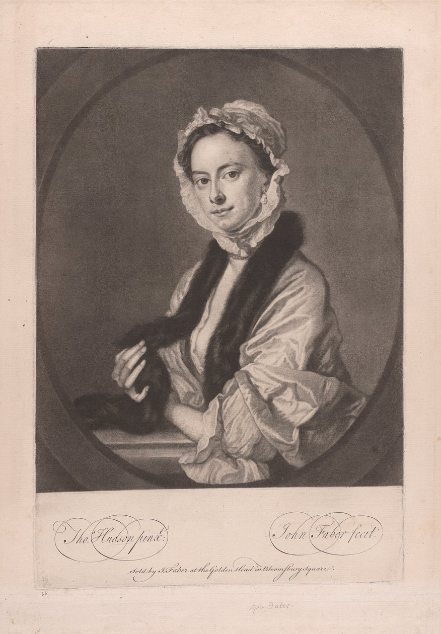Fru Faber af John Faber the younger