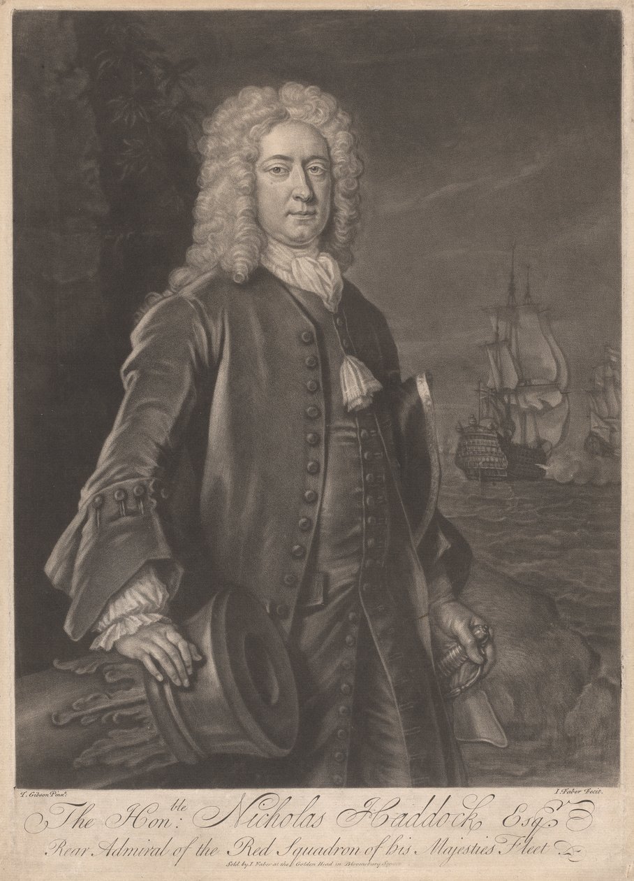 Den ærede Nicholas Haddock, Esq. af John Faber the younger