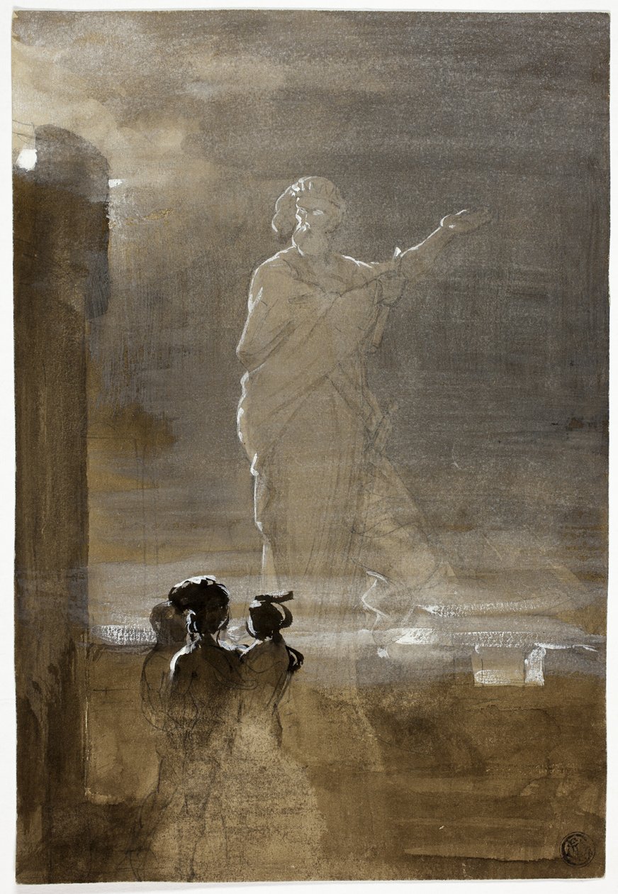 Hamlet og hans fars spøgelse af John Faed