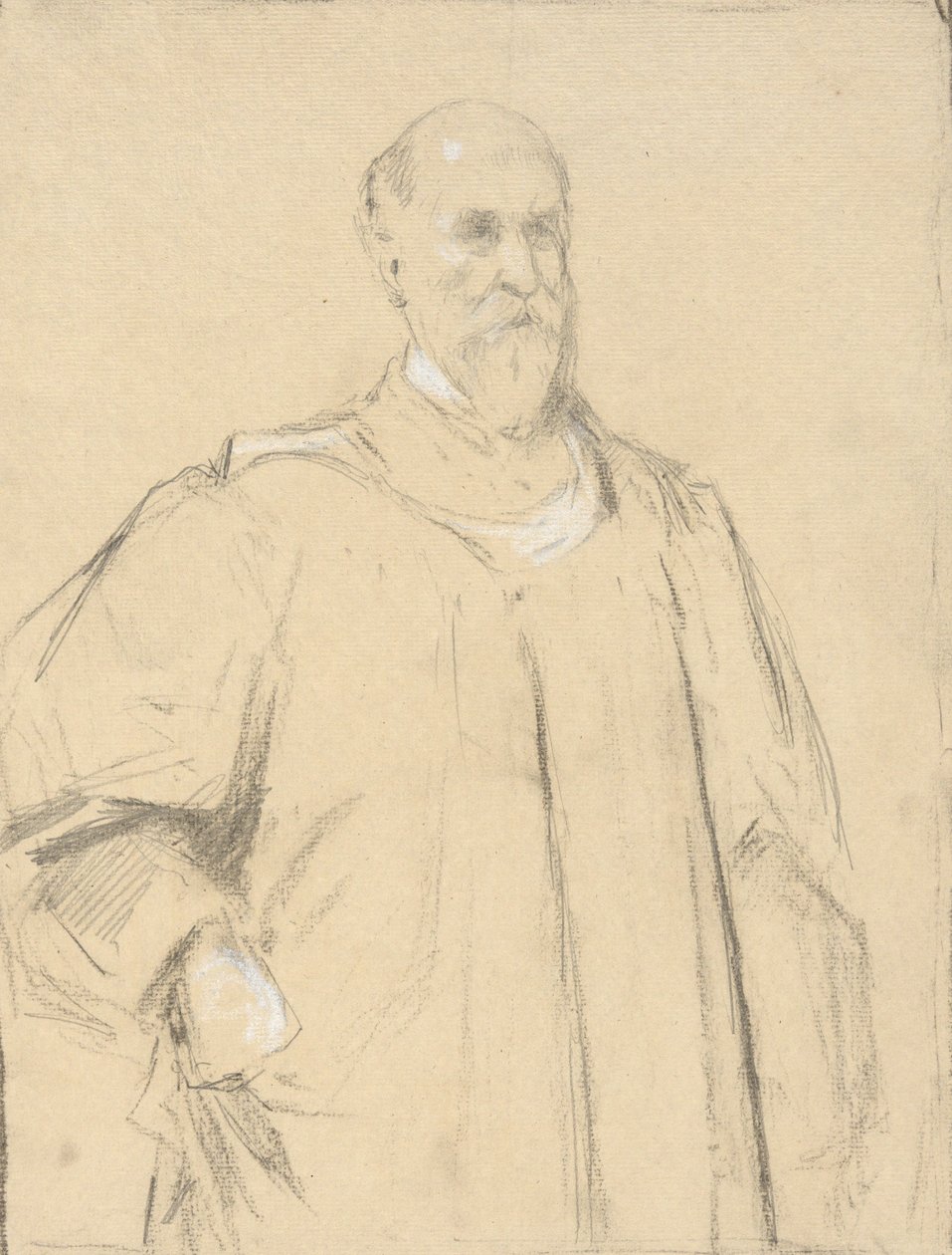 Dommer Wayland, studerer til et maleri på Yale af John Ferguson Weir