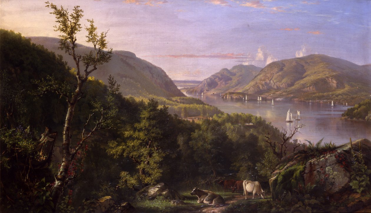 Udsigt over højlandet fra West Point, 1862 af John Ferguson Weir