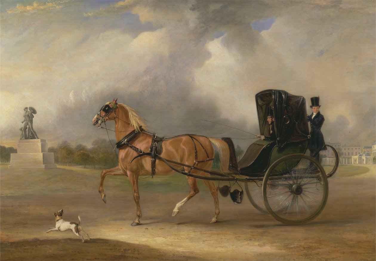 William Massey-Stanley kører sin Cabriolet i Hyde Park af John Ferneley