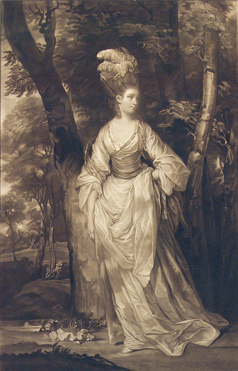 Elizabeth, hertuginde af Hamilton, Brandon og Argyll, efter C. Read, 1770 af John Finlayson