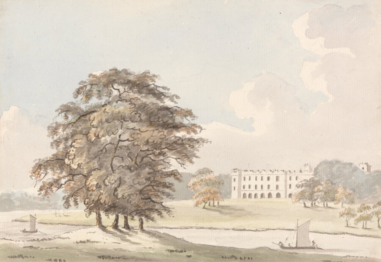 Themsen med Sion House af John Fisher
