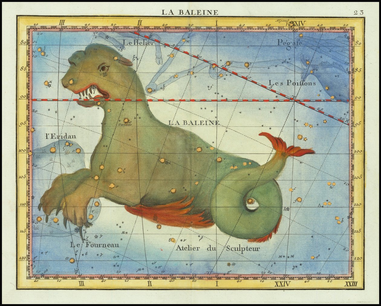 1776 - John Flamsteed - La Baleine (Cetus) af John Flamsteed