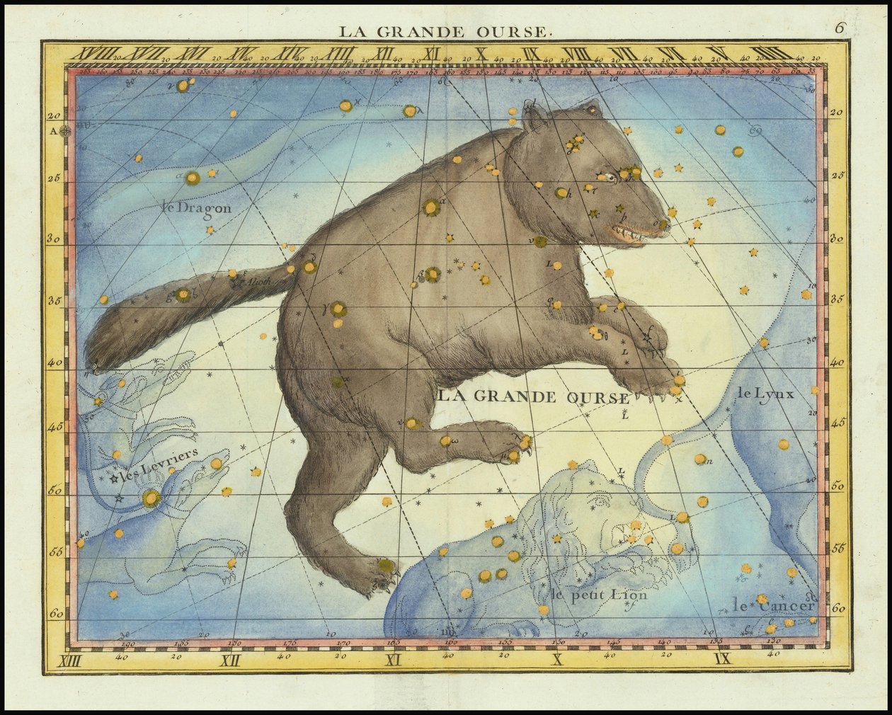 1776 - John Flamsteed - La Grande Ourse (Ursa Major) af John Flamsteed