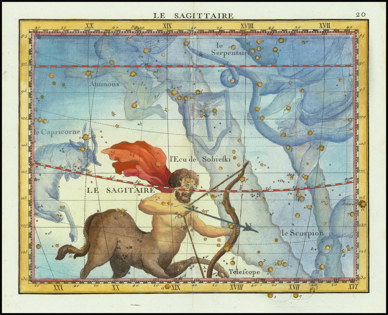 1776 - John Flamsteed - La Sagittaire (Skytten) af John Flamsteed