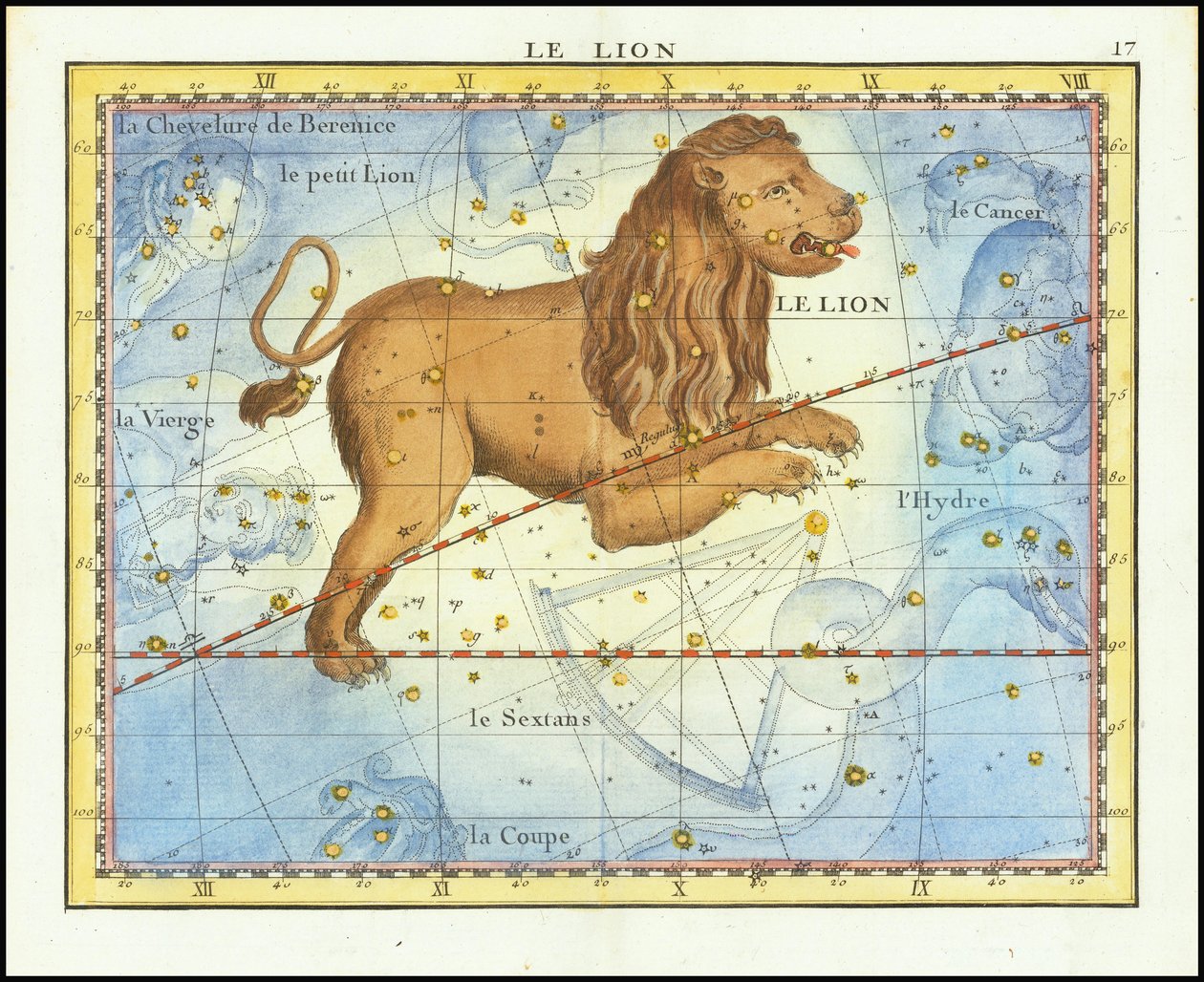 1776 - John Flamsteed - Le Lion (Leo) af John Flamsteed