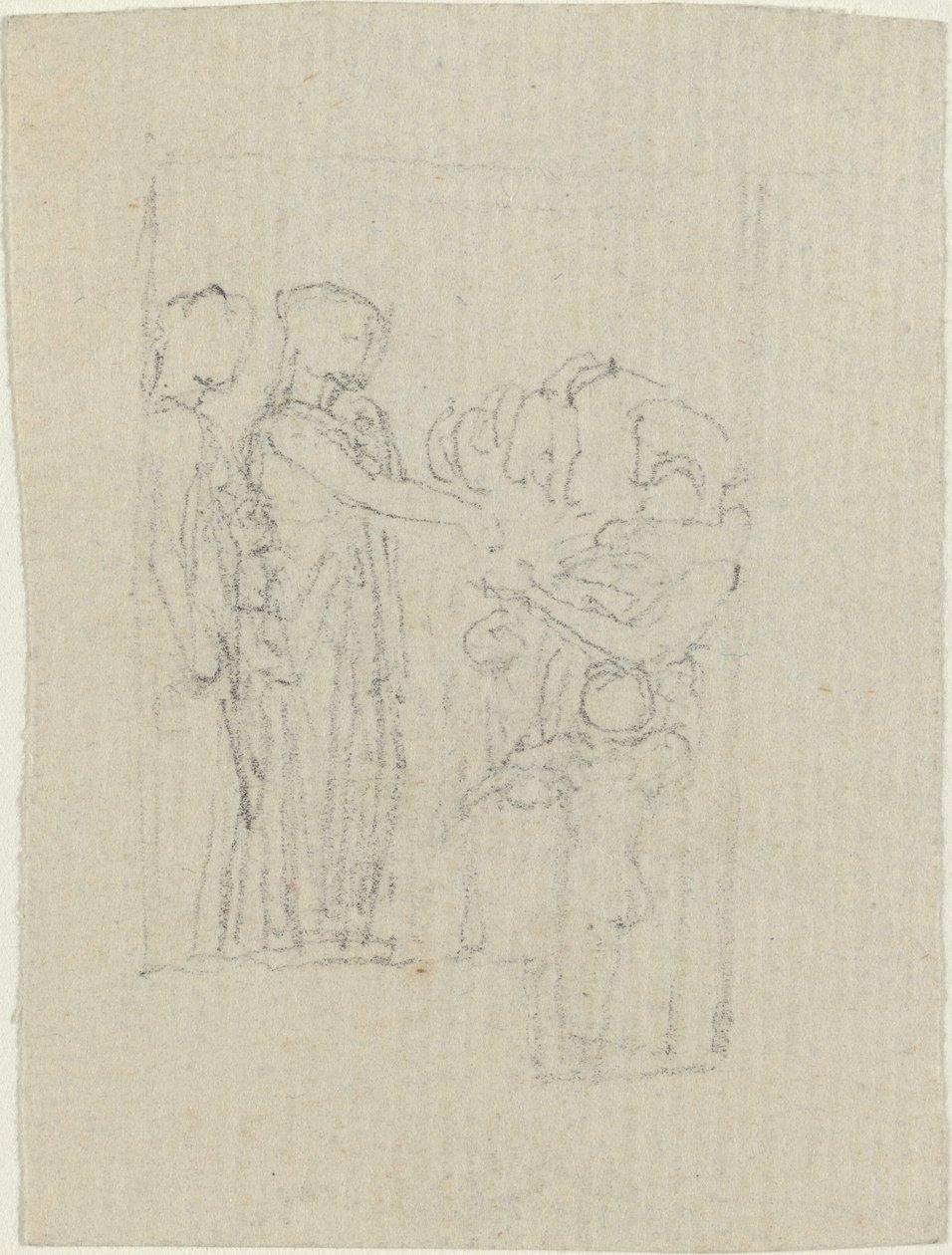 Beggars at a Door (Studie for Yarborough-monumentet) af John Flaxman