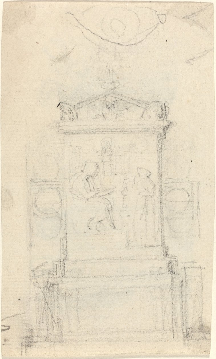 Design til Dr. Joseph Wartons grav af John Flaxman