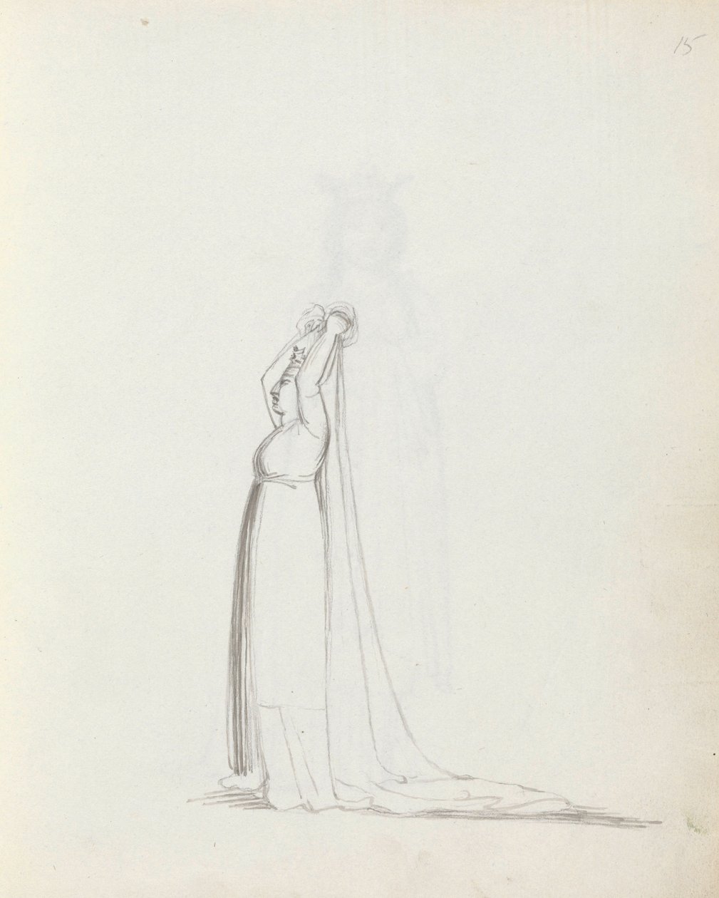 Mrs Siddons som Constance, 1783 (pen, blæk og vask på papir) af John Flaxman