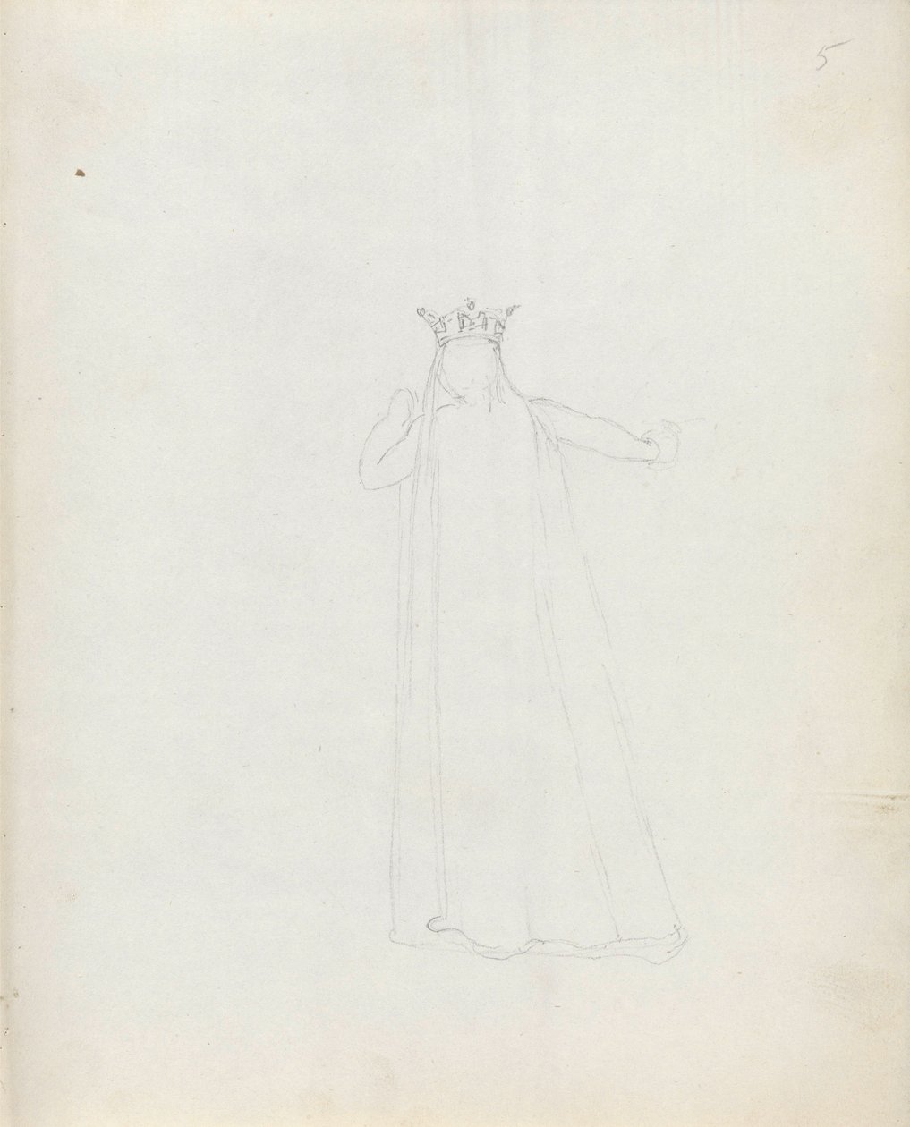 Mrs Siddons som Constance, 1783 (pen, blæk og vask på papir) af John Flaxman