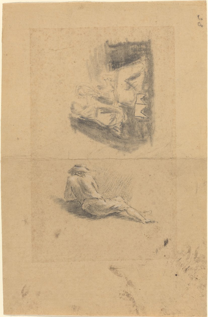 liggende Mand; To kvinder af John Flaxman