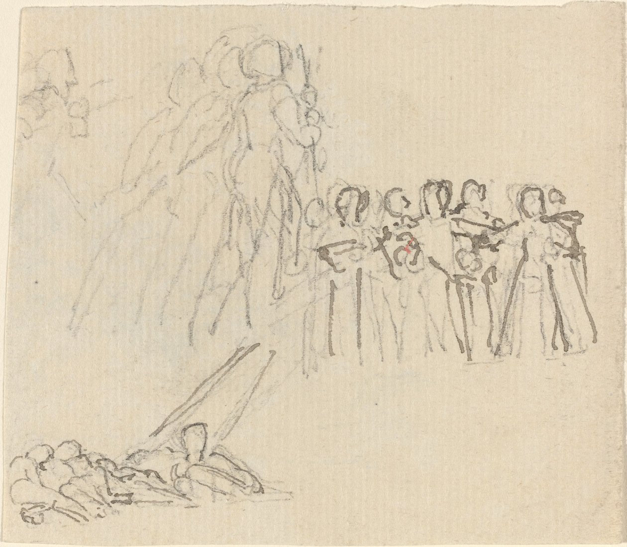 Studieark [recto and verso] af John Flaxman