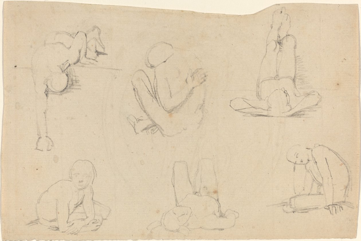 Studier af en mandsfigur af John Flaxman