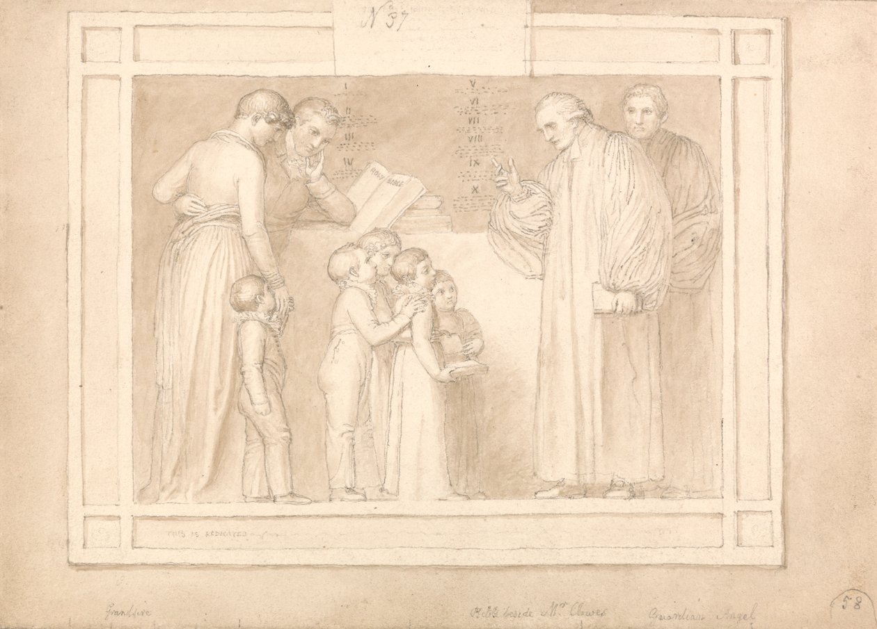 Studie til et monument til pastor John Clowes af John Flaxman