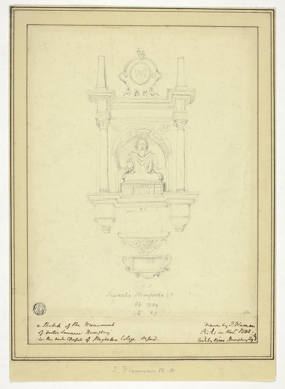 Monumentet over doktor Lawrence Humphrey af John Flaxman