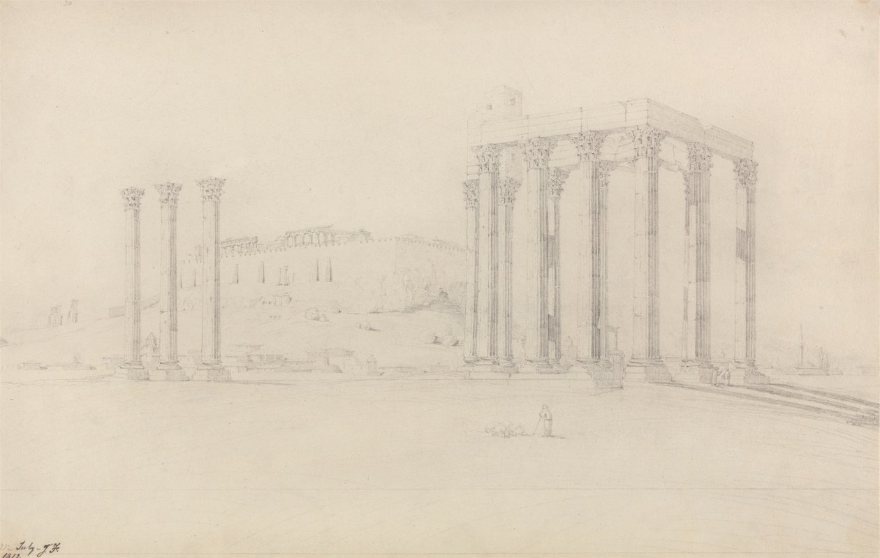 Jupiters tempel, Athen af John Foster
