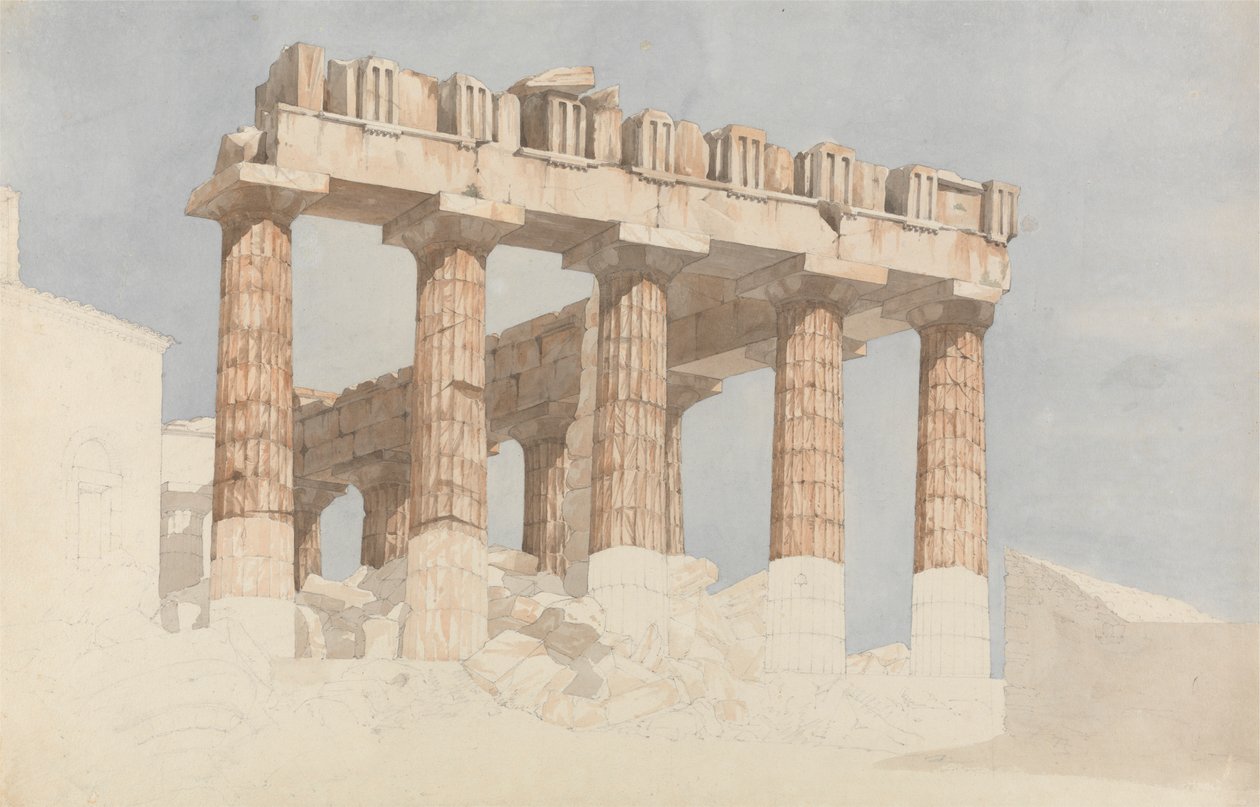 East End og South Side af Parthenon af John Foster